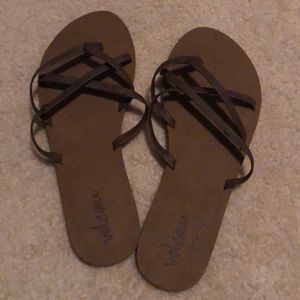 volcom strappy sandals